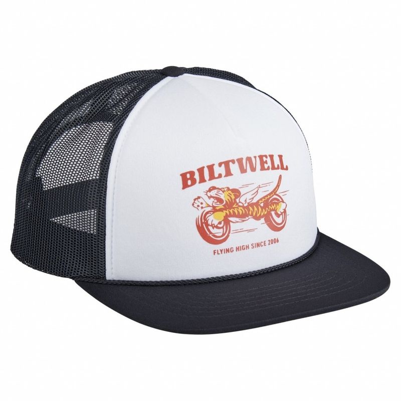 Biltwell Tiger trucker cap black/white