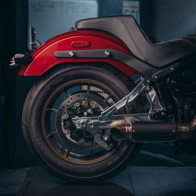 Svinggaffel Trask Performance billet aluminium Softail 'narrow tire models'