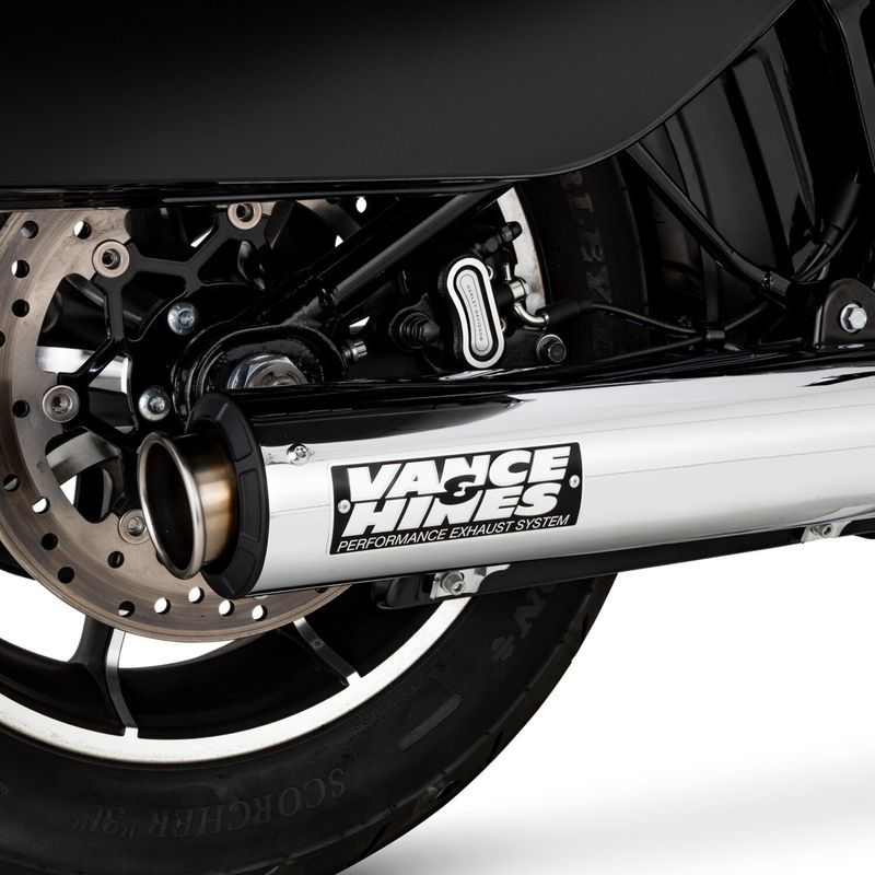Slip-on ljuddämpare Vance & Hines Supersport krom Softail with 2-1 headers 25-26