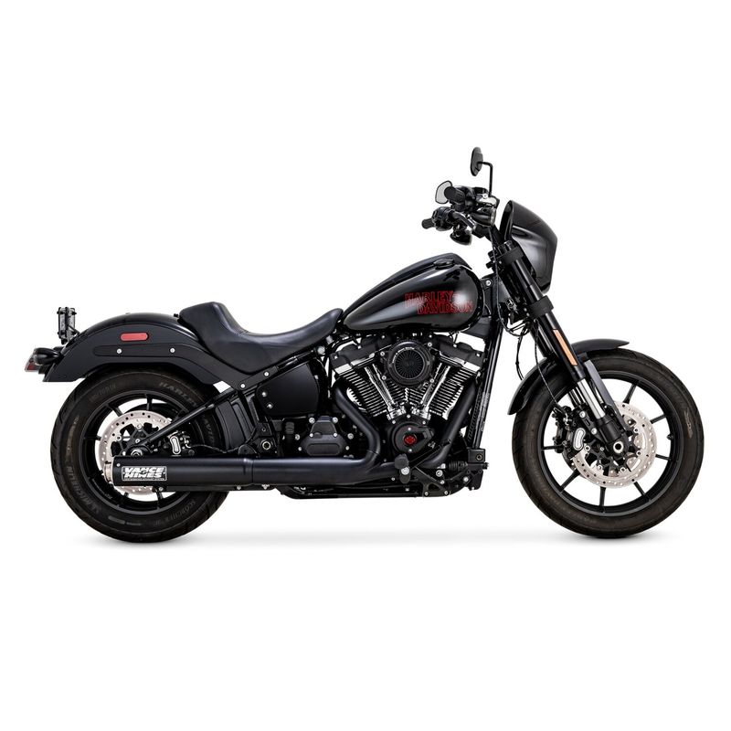 Slip-on ljuddämpare Vance & Hines Supersport struktursvart Softail with 2-1 headers 25-26