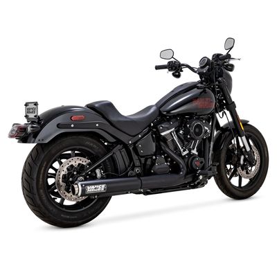 Slip-on ljuddämpare Vance & Hines Supersport struktursvart Softail with 2-1 headers 25-26