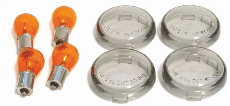 Glas blinkers MCS rökfärgad 00-25
