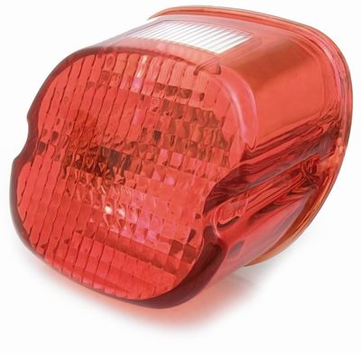 Baklyktsglas laydown rött Twin Cam, XL 99-03