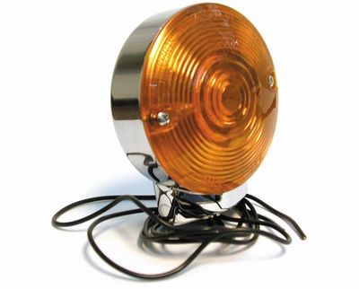 Blinkers fram MCS Amber krom FLT/Touring 86-15