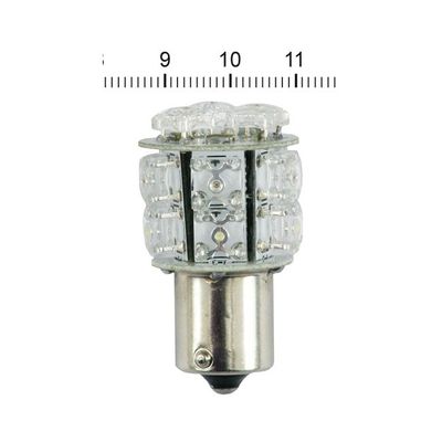 LED-lampa baklykta MCS BAY15D röd