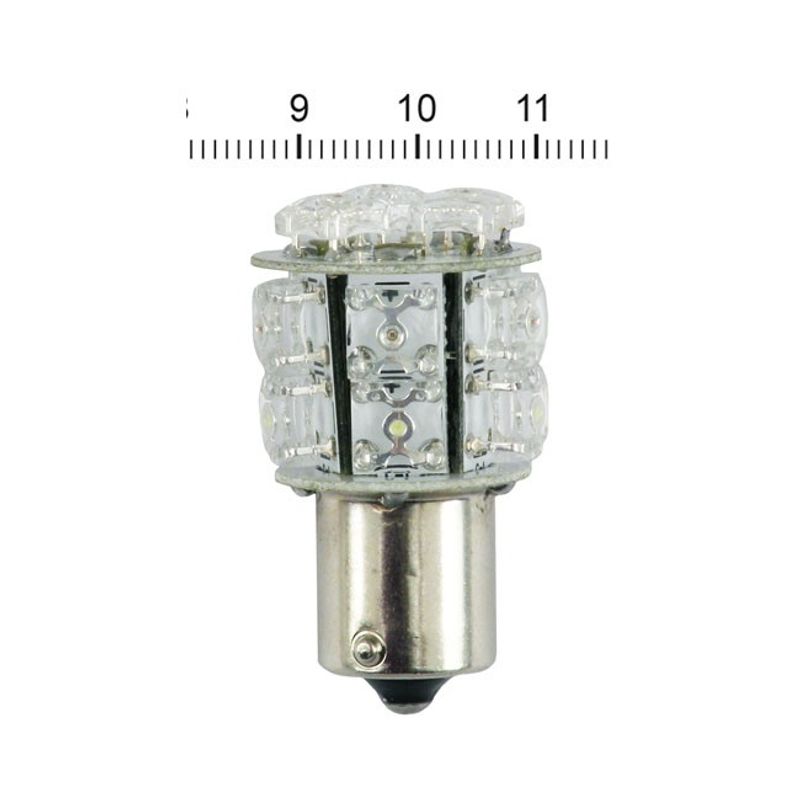 LED-lampa baklykta MCS BAY15D röd