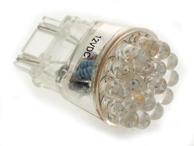 Glödlampa LED miniatyr MCS Superflux #194 rött ljus glassockel