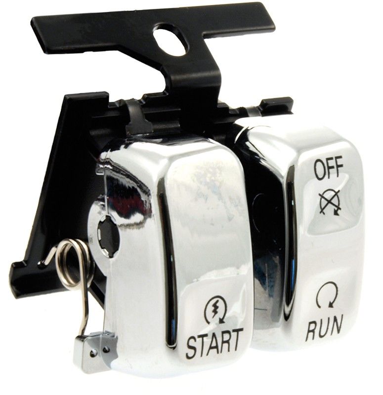 Styrströmbrytare Drag Specialties Start/stop 60 krom H-D 96-13