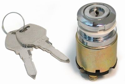 Tändningslås MCS FX-stil tunn platt nyckel krom FX, FXR 77-93, XL 77-11