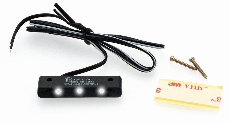 Nummerplåtsbelysning MCS Micro LED svart