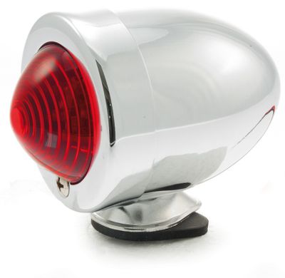 Baklykta bullet LED 12V rött glas utan bromsljus
