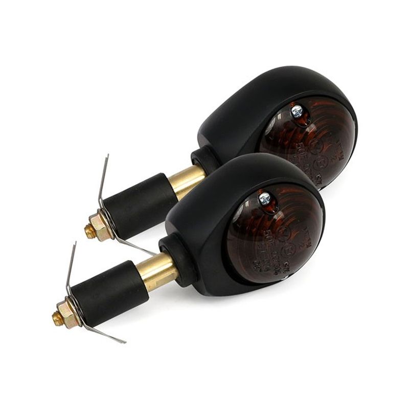 Blinker Bullseye, styrändblinkers E-märkt, svarta