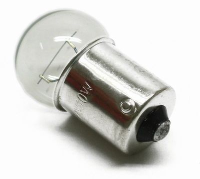 Glödlampa, klar,12V 10W enkelpolig till EJ E-märkt70-075/134. BA 15 S