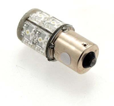 Glödlampa LED, enkelpol, vit 12V (sockel BA15s) passar 70-070/071 m.fl