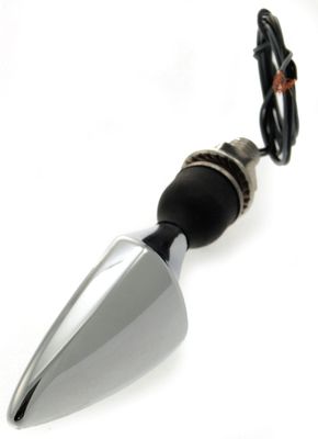 Kellermann Micro Rhomus DF Chrome, blink/bak&broms  E-märkt, vänster