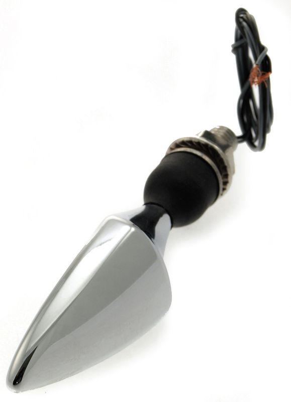 Kellermann Micro Rhomus DF Chrome, blink/bak&broms  E-märkt, vänster