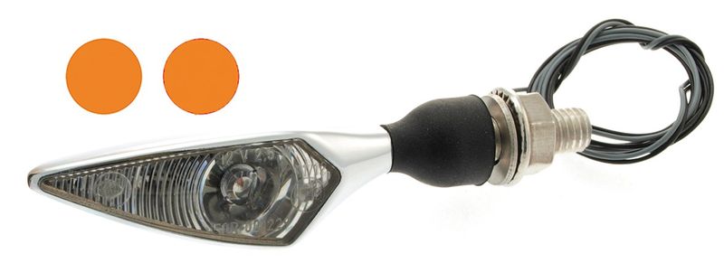 Kellermann Micro Rhombus Chrome vita LED, blinkers, E-märkt, HF/VB