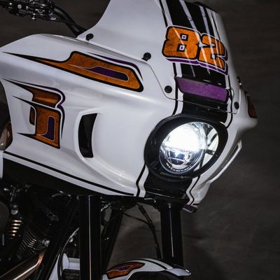 Glas strålkastare Dominator Motorcycles FXRT Softail FXLRST Low Rider ST