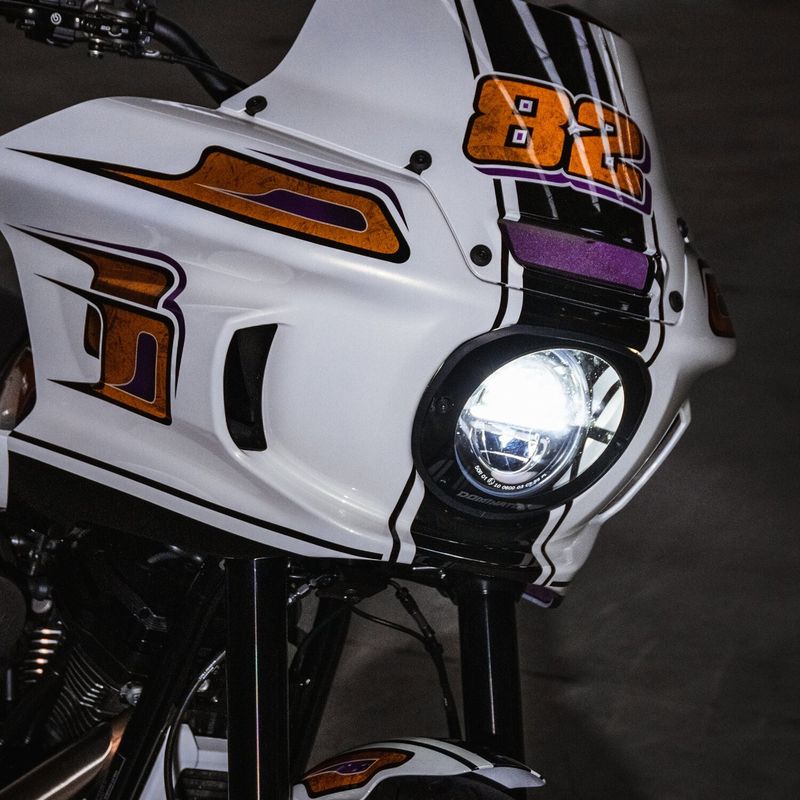 Glas strålkastare Dominator Motorcycles FXRT Softail FXLRST Low Rider ST