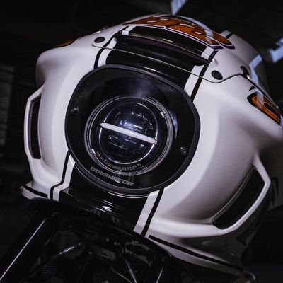 Glas strålkastare Dominator Motorcycles FXRT Softail FXLRST Low Rider ST