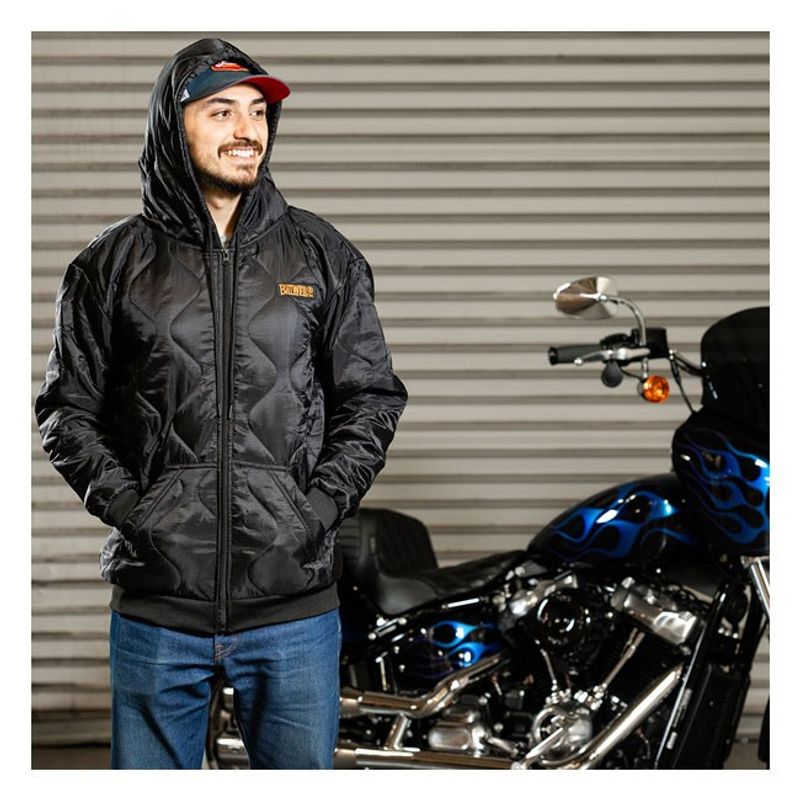 Biltwell Woobie zip hoodie black