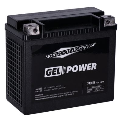 Batteri MCS Nano GEL 360CCA 12V 20Ah Harley Softail 97-26 m.fl.