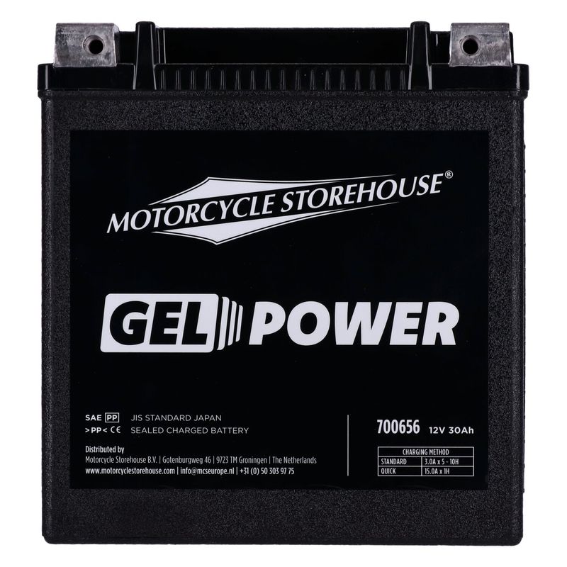Batteri MCS Nano GEL 416CCA 12V 30Ah FLT/Touring 97-26