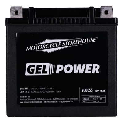 Batteri MCS Nano GEL 260CCA 12V 14Ah XL Sportster 04-22
