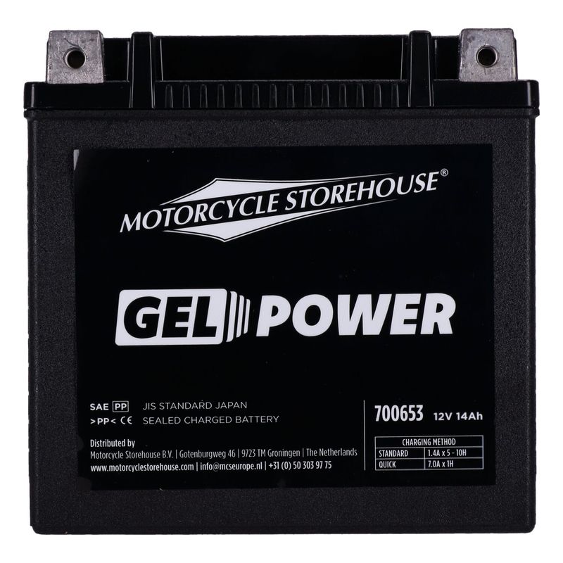 Batteri MCS Nano GEL 260CCA 12V 14Ah XL Sportster 04-22