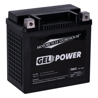 Batteri MCS Nano GEL 260CCA 12V 14Ah XL Sportster 04-22