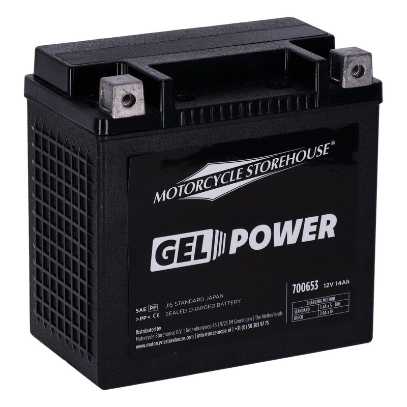 Batteri MCS Nano GEL 260CCA 12V 14Ah XL Sportster 04-22