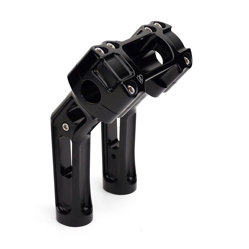 Risers Arlen Ness Method 7" svart Softail with OEM digital gauge