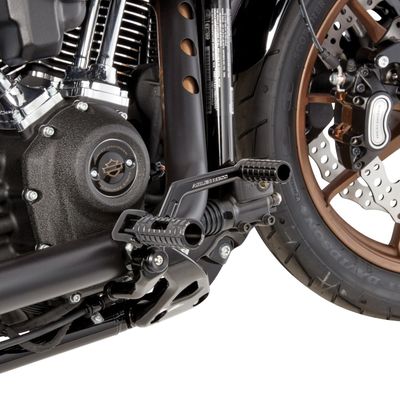 Bromsarm Arlen Ness Speedliner Softail with OEM mid-controls svart