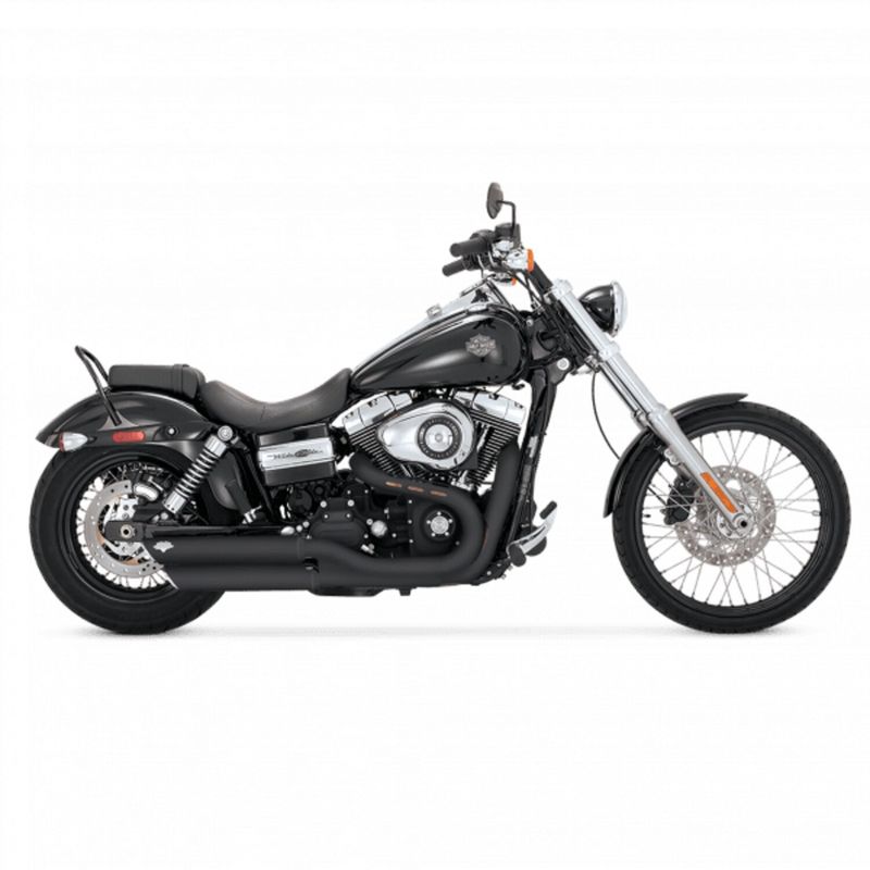 Ljuddämpare Vance & Hines Twin PCX 3" svart Softail FLHC Heritage Classic m.fl.