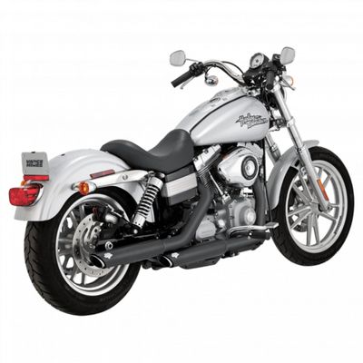 Ljuddämpare Vance & Hines Twin PCX 3" svart Softail FLHC Heritage Classic m.fl.