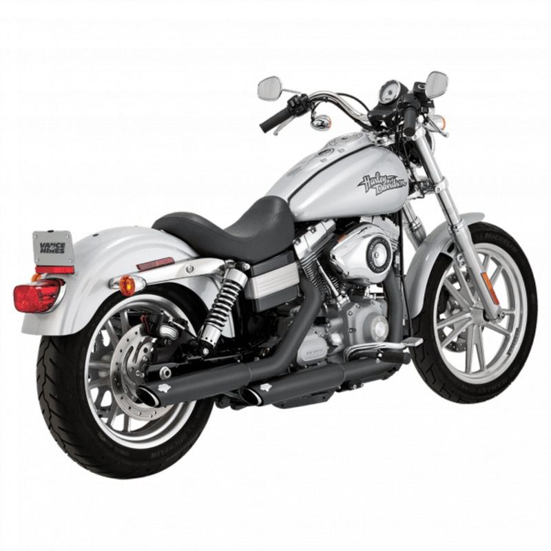 Ljuddämpare Vance & Hines Twin PCX 3" svart Softail FLHC Heritage Classic m.fl.