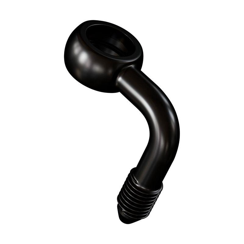 Banjokoppling Goodridge Slimline 90 7/16" svart