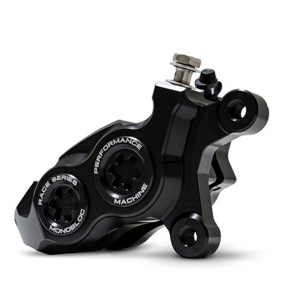 Bromsok fram Performance Machine PM 4 P Monobloc höger Softail 15-26 svart