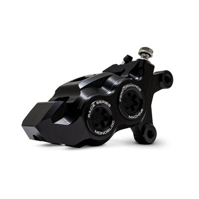 Bromsok fram Performance Machine PM 4 P Monobloc höger Softail 15-26 svart