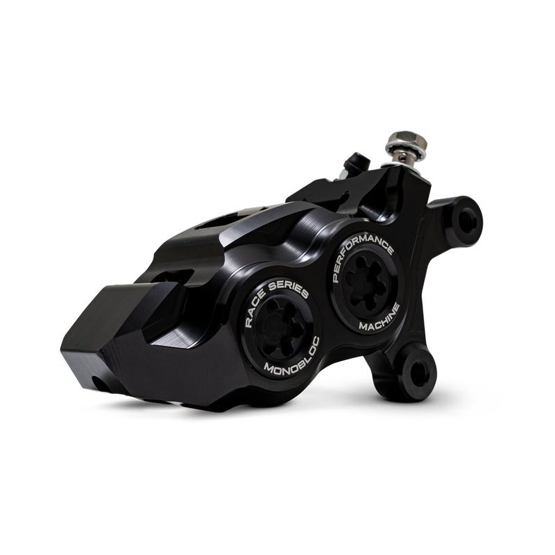 Bromsok fram Performance Machine PM 4 P Monobloc höger Softail 15-26 svart