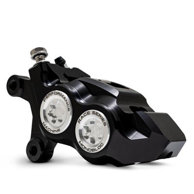Bromsok fram Performance Machine PM 4 P Monobloc vänster Softail 15-26 klar
