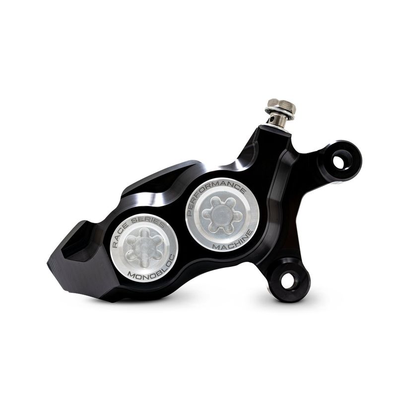 Bromsok fram Performance Machine PM 4 P Monobloc höger Softail 15-26 klar