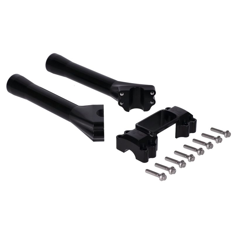 Risers Indian Larry Motorcycles M8 Softail Brawler 8" svart FXBB Street Bob 107 18-20