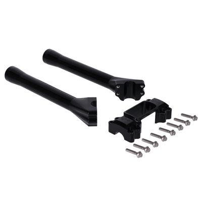 Risers Indian Larry Motorcycles M8 Softail Brawler 10" svart FXBB Street Bob 107 18-20