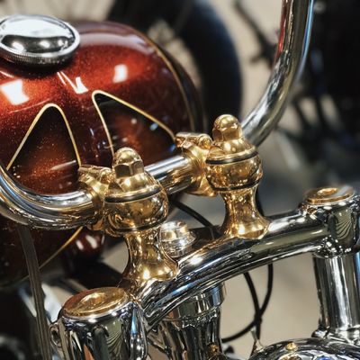 Risers Indian Larry Motorcycles Throwback 2" polerad mässing