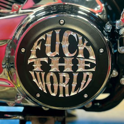 Derbylock Indian Larry Motorcycles FTW mattsvart klar Touring 16-26