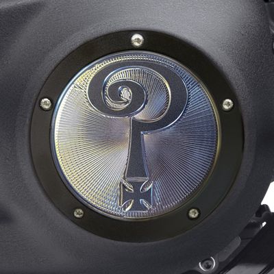 Derbylock Indian Larry Motorcycles Question Mark mattsvart klar Softail 19-26