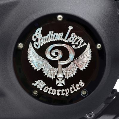 Derbylock Indian Larry Motorcycles blanksvart Softail 19-26