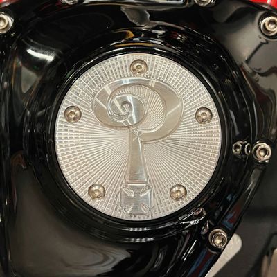 Kåpa Indian Larry Motorcycles Question Mark 5 polerad Twin Cam 99-17