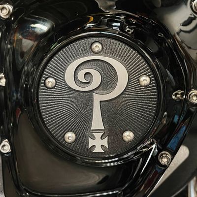 Kåpa Indian Larry Motorcycles Question Mark mattsvart aluminium Twin Cam 99-17